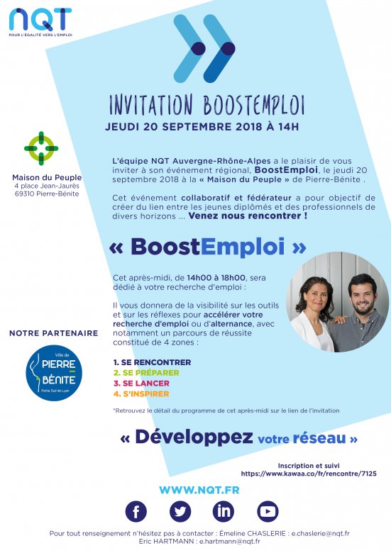 BoostEmploi avec NQT, Pierre-Bénite
