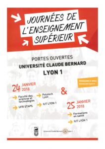 affiche porte ouverte IUT Lyon 1