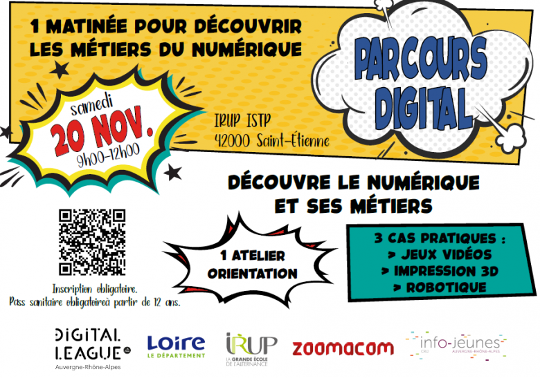 affiche parcours digital saint etienne