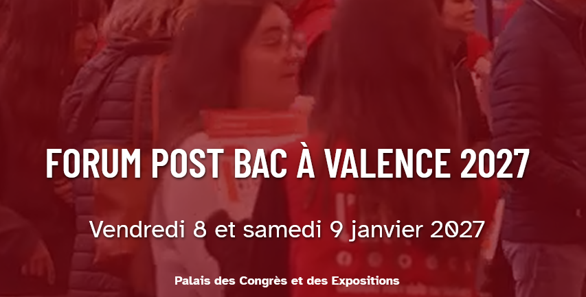 Visuel du Forum Post-Bac de Valence, 8-9 janvier 2027