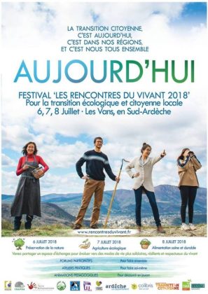 affiche festival les rencontres du vivant 2018 aux Vans