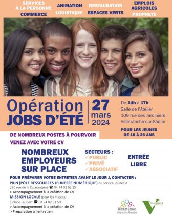 Visuel Forum Jobs d'été à Villefranche-sur-Saône le 27 mars 2024