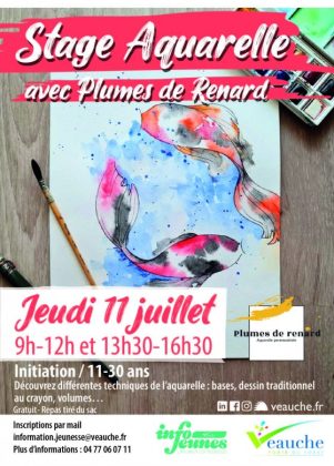 affiche de l'atelier avec une photo de peinture