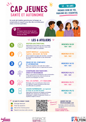 affiche Cap Jeunes : Santé et Autonomie