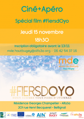 Soirée Ciné+Apéro jeudi 15 novembre 18h30