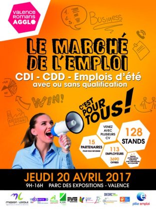 affiche marché de l'emploi Valence