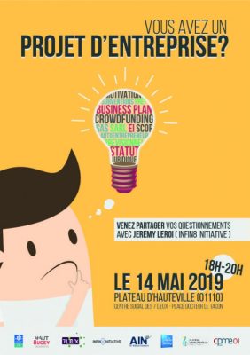 Affiche "Vous avez un projet d'entreprise ?"