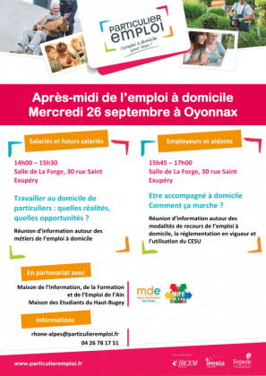 Après-midi de l'emploi à domicile à Oyonnax