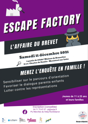 affiche escape factory