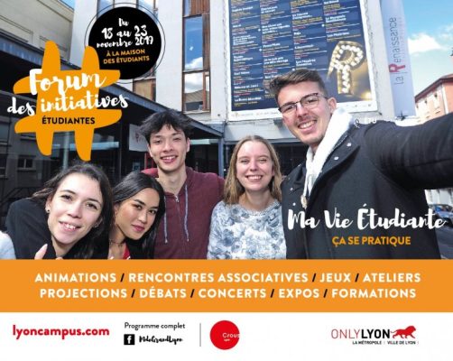 Forum des Initiatives Etudiantes, du 18 au 23 novembre 2019, Maison des étudiants, Lyon 7e