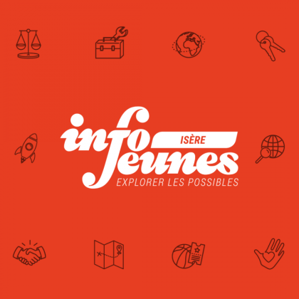 Nouveau logo Info-jeunes Isère