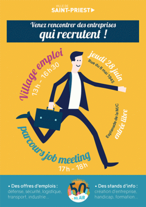 Village de l'emploi, Saint Priest, 28 juin 2018
