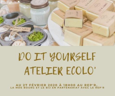 affiche atelier ecolo, savon lessive, naturel