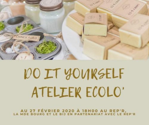 affiche atelier ecolo, savon lessive, naturel