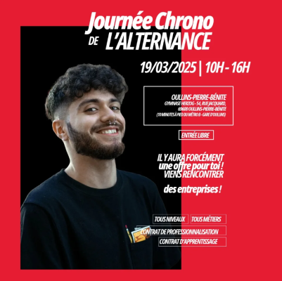 affiche journée chrono alternance oullins